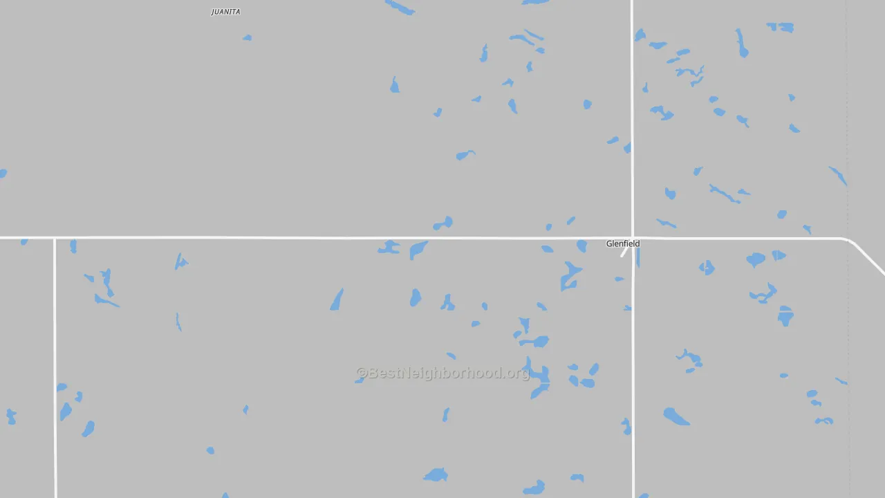Bike Grade map of 58443, ND