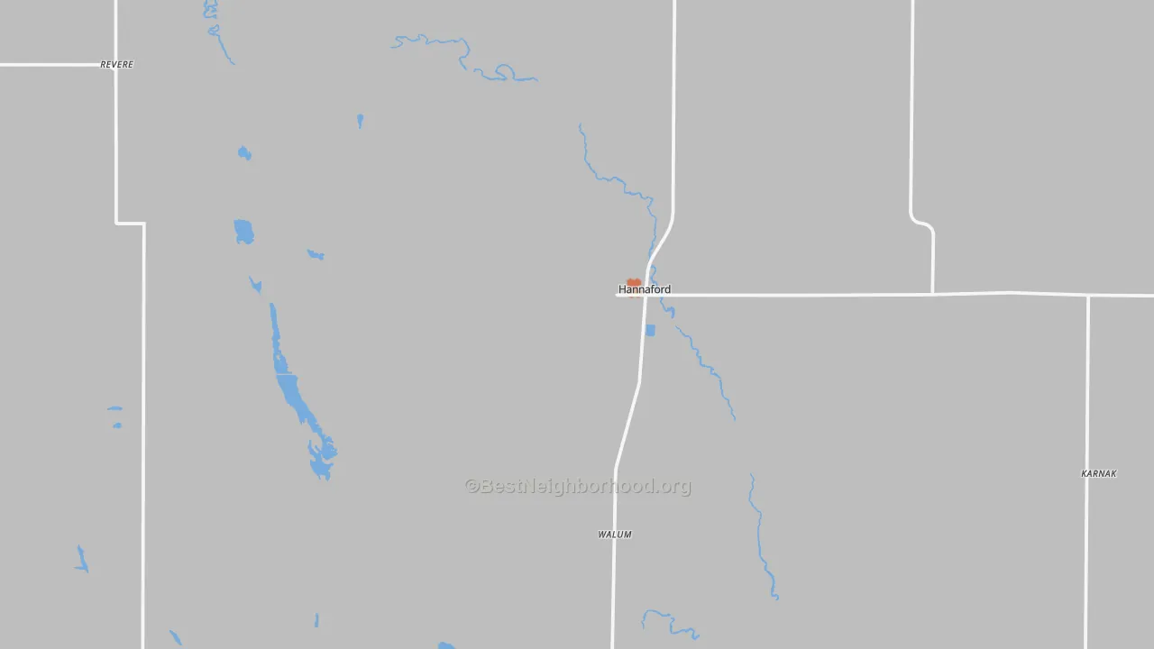 Bike Grade map of 58448, ND