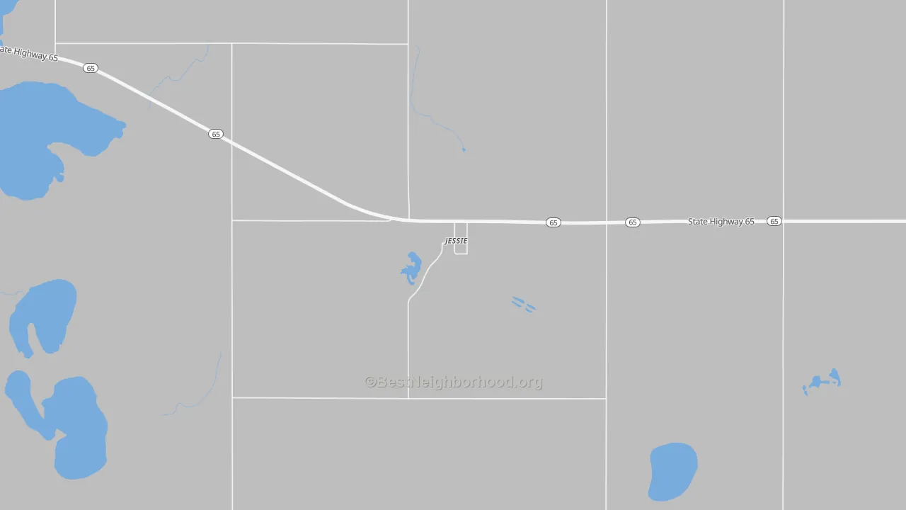 Bike Grade map of 58452, ND