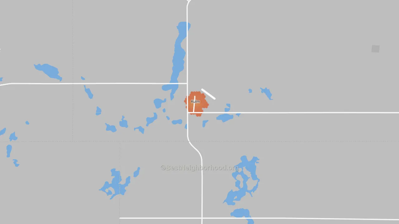 Bike Grade map of 58456, ND