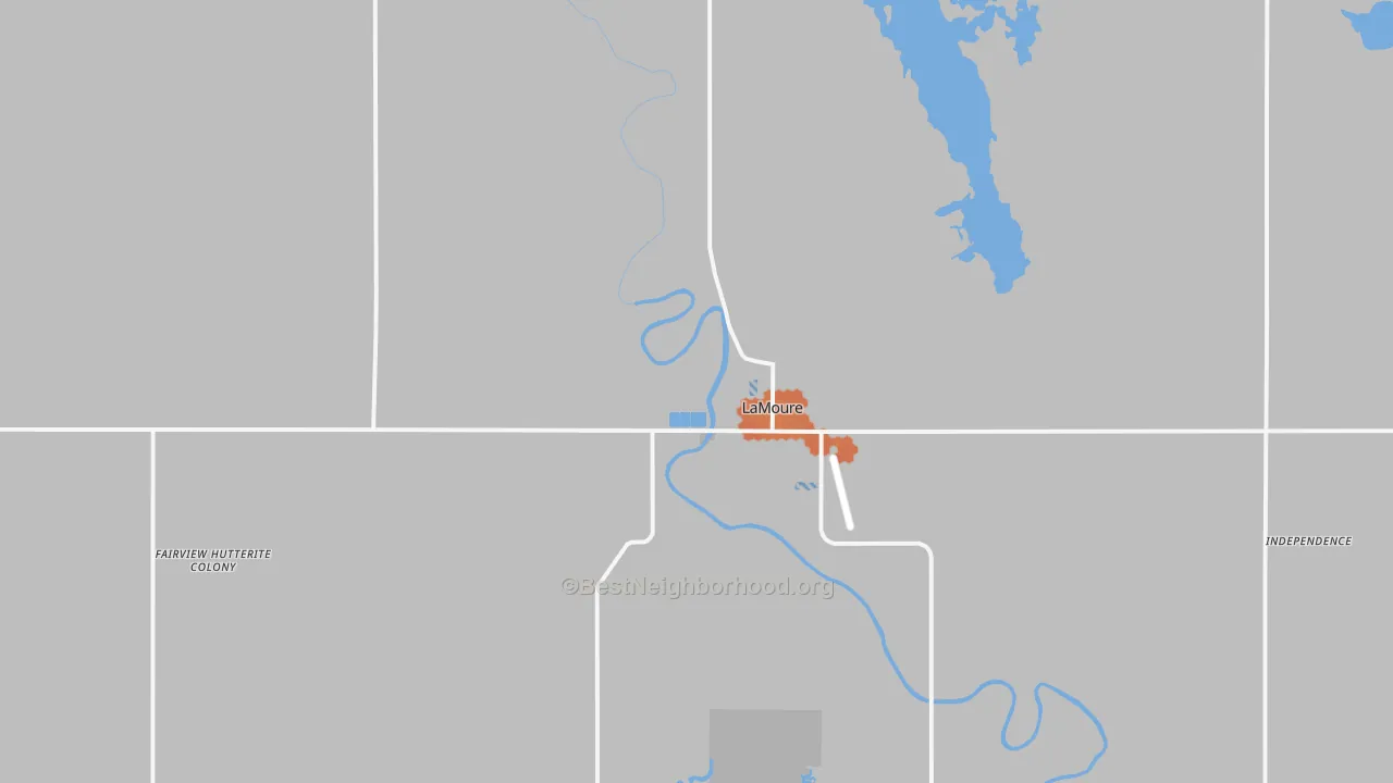 Bike Grade map of 58458, ND