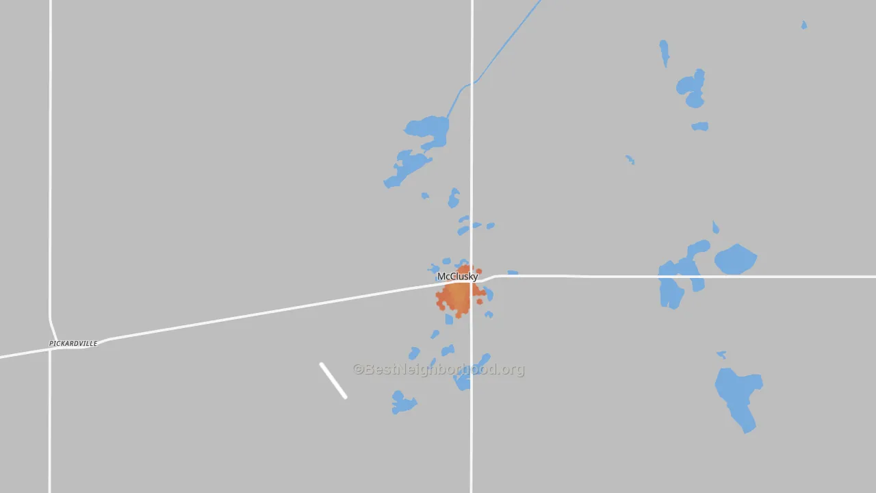 Bike Grade map of 58463, ND