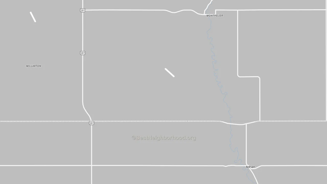 Bike Grade map of 58472, ND