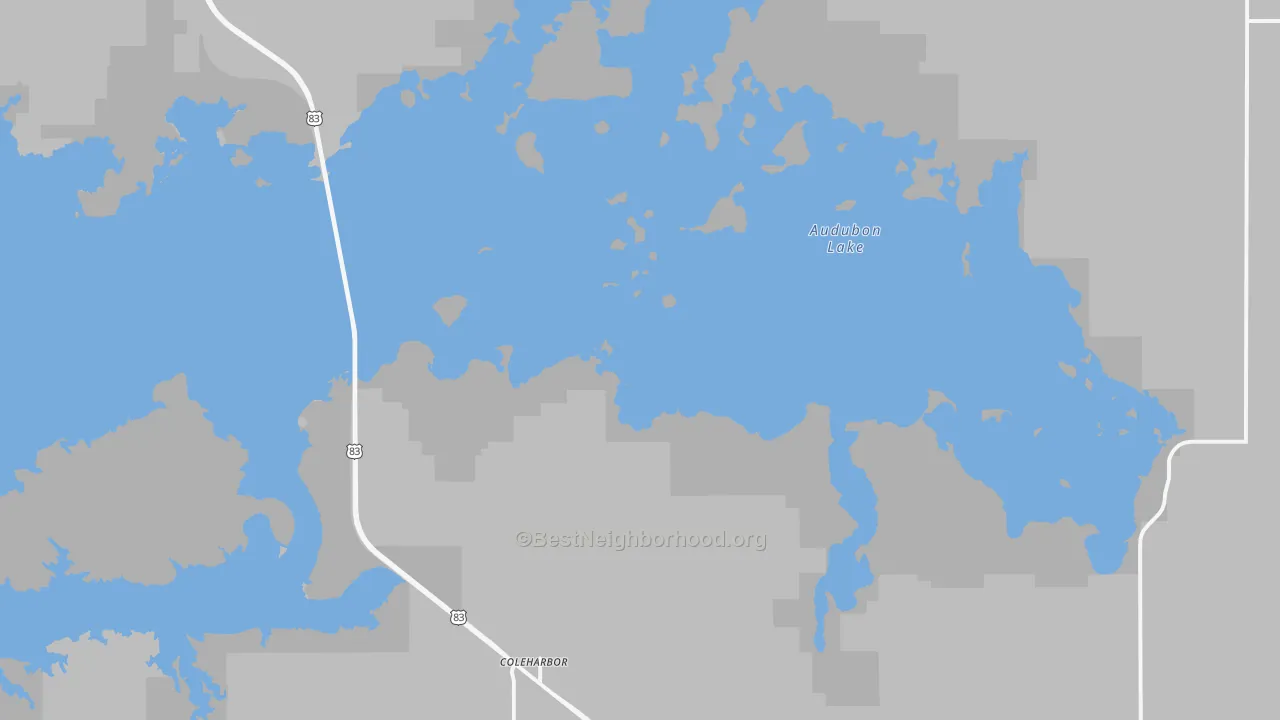 Bike Grade map of 58531, ND