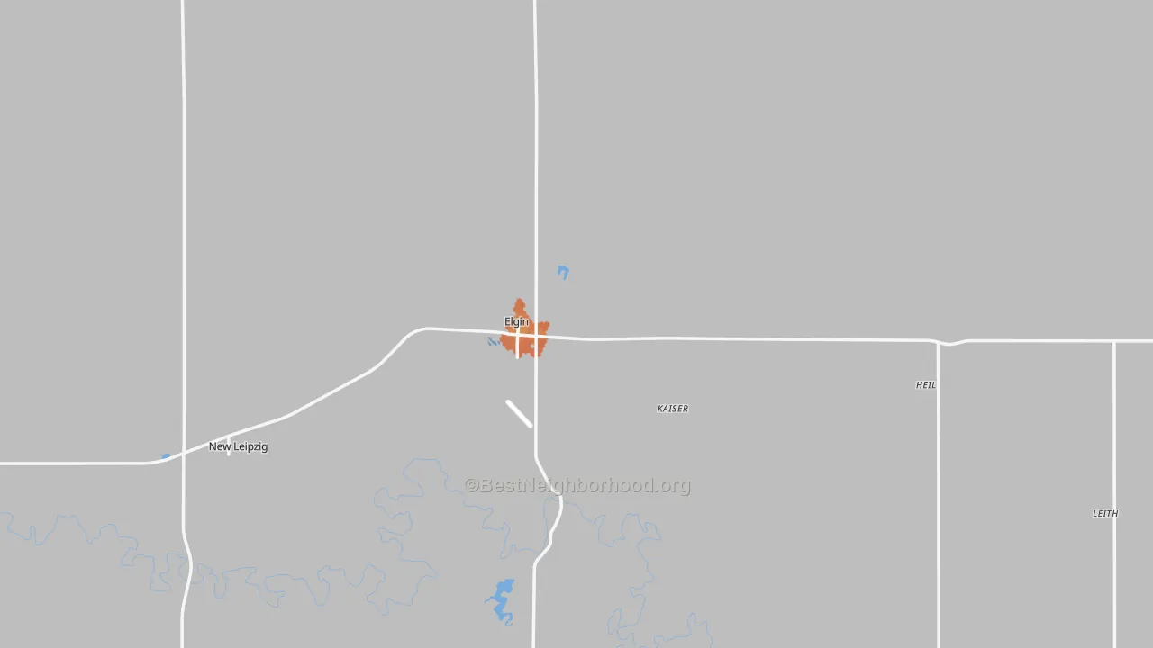 Bike Grade map of 58533, ND