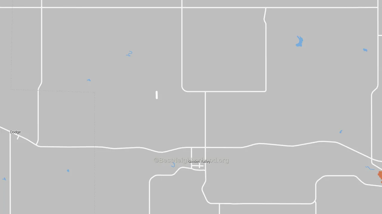 Bike Grade map of 58541, ND