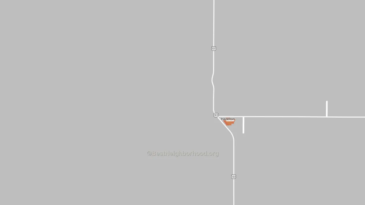 Bike Grade map of 58544, ND