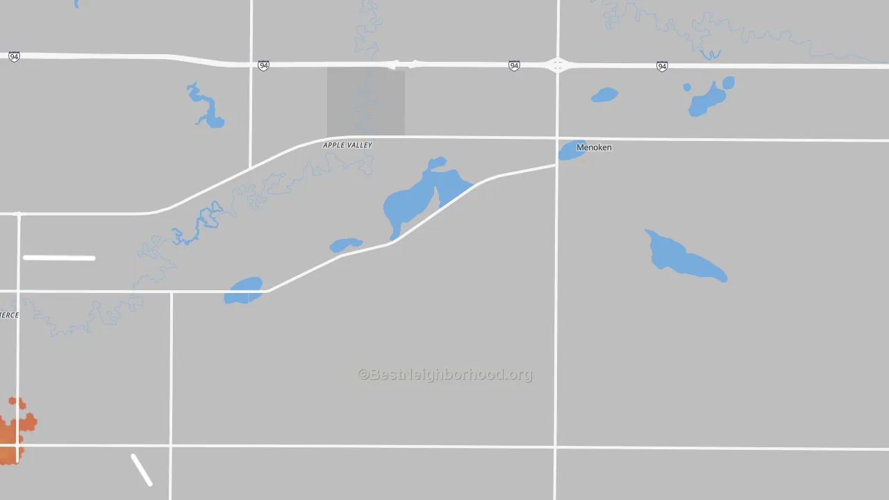 Bike Grade map of 58558, ND
