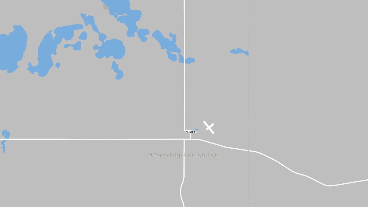 Bike Grade map of 58559, ND