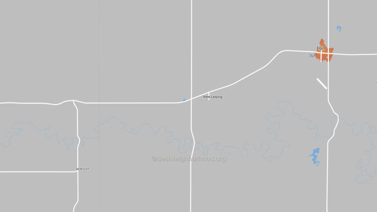 Bike Grade map of 58562, ND