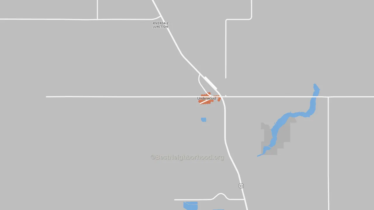 Bike Grade map of 58576, ND