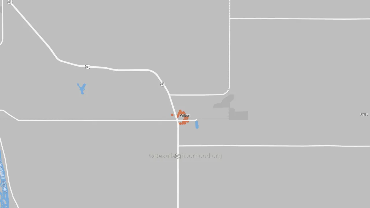 Bike Grade map of 58579, ND