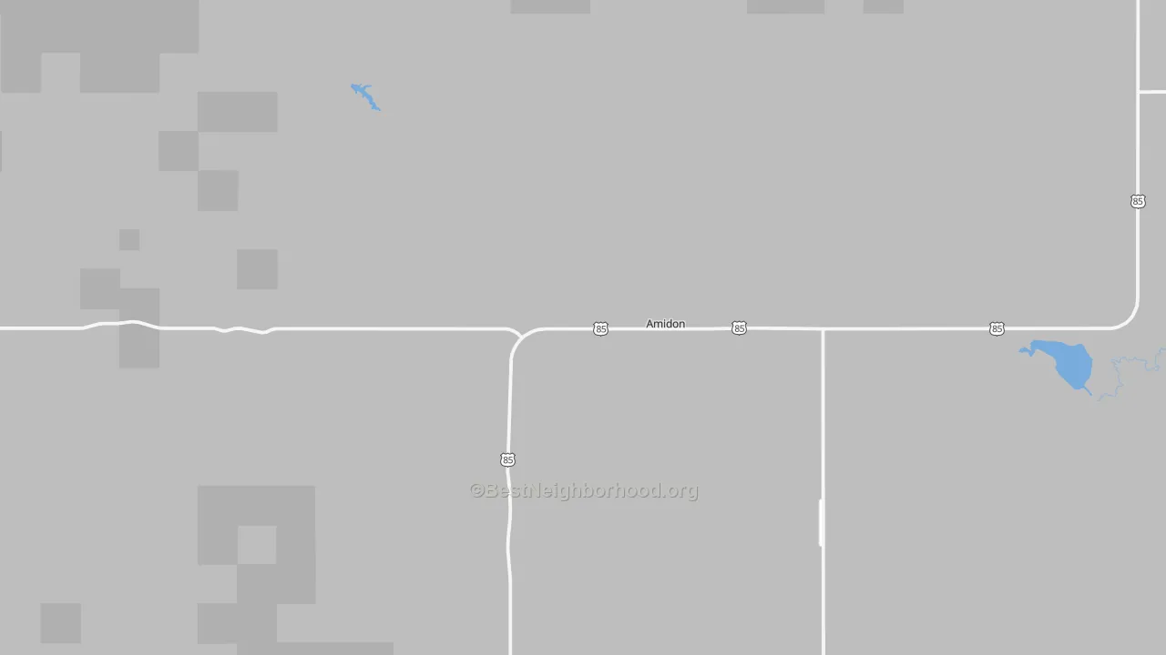 Bike Grade map of 58620, ND