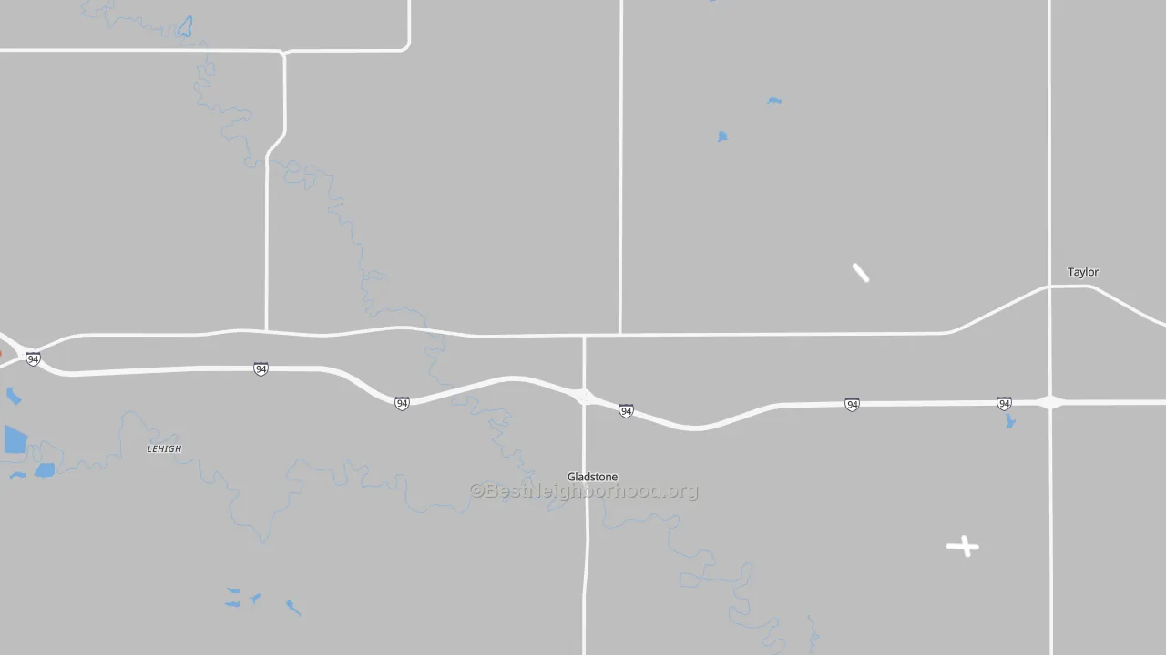 Bike Grade map of 58630, ND