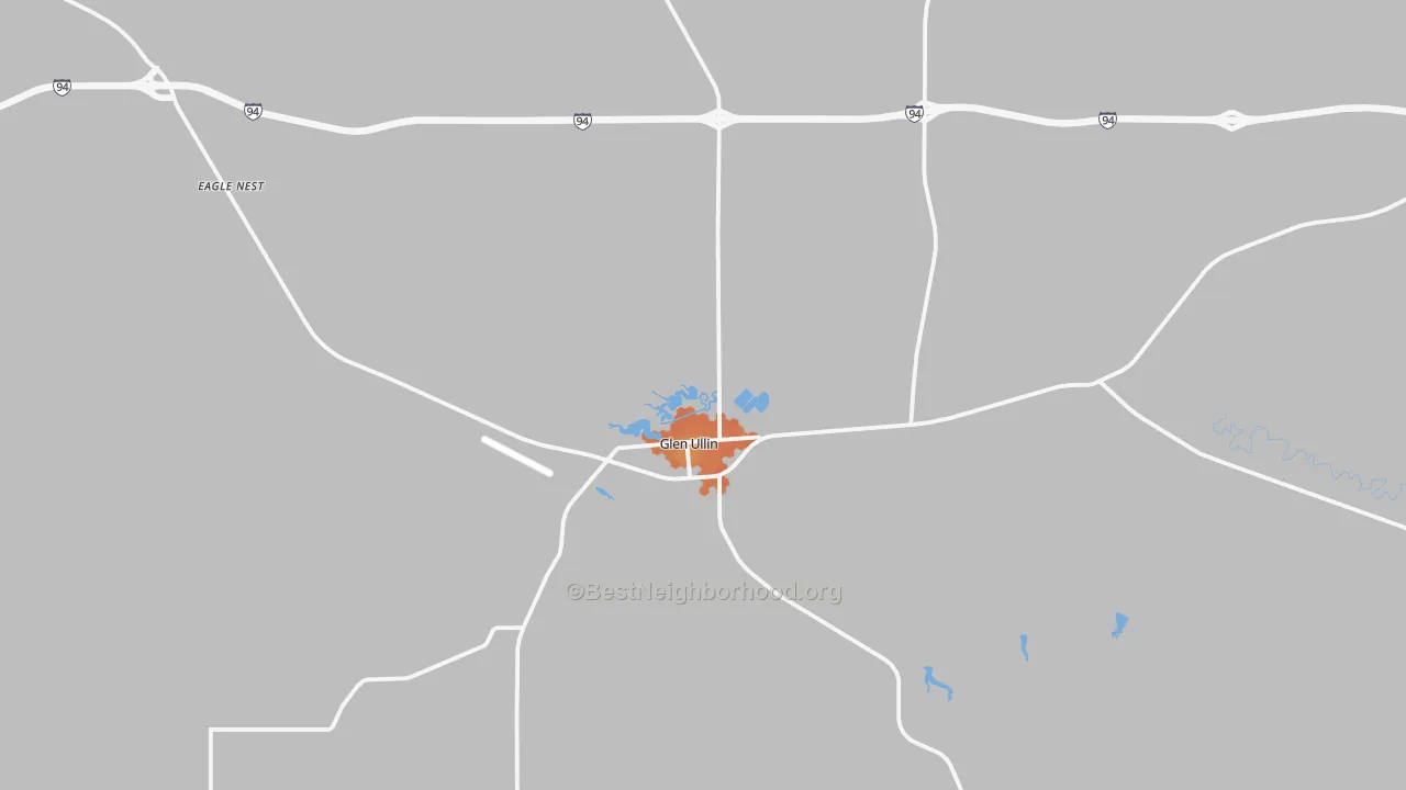 Bike Grade map of 58631, ND