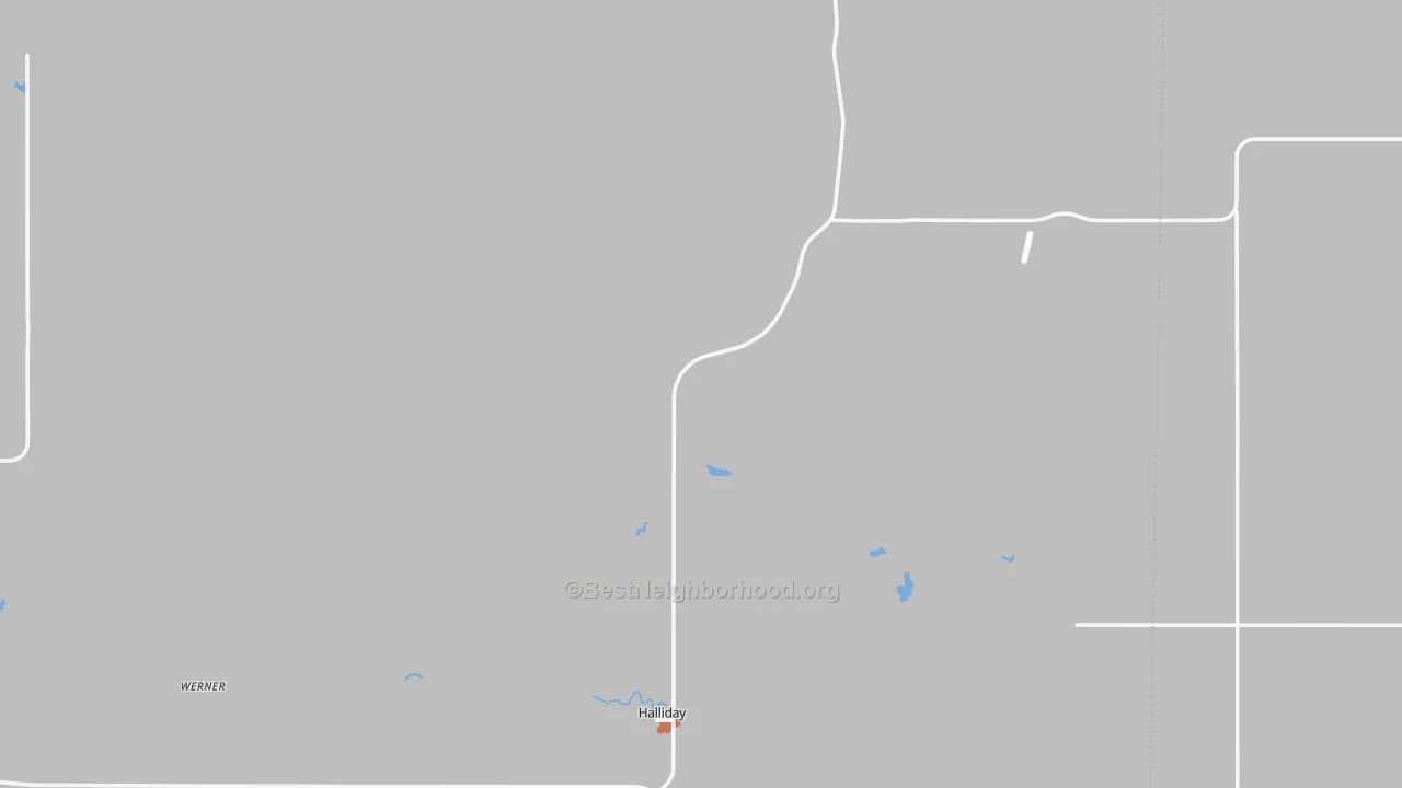 Bike Grade map of 58636, ND