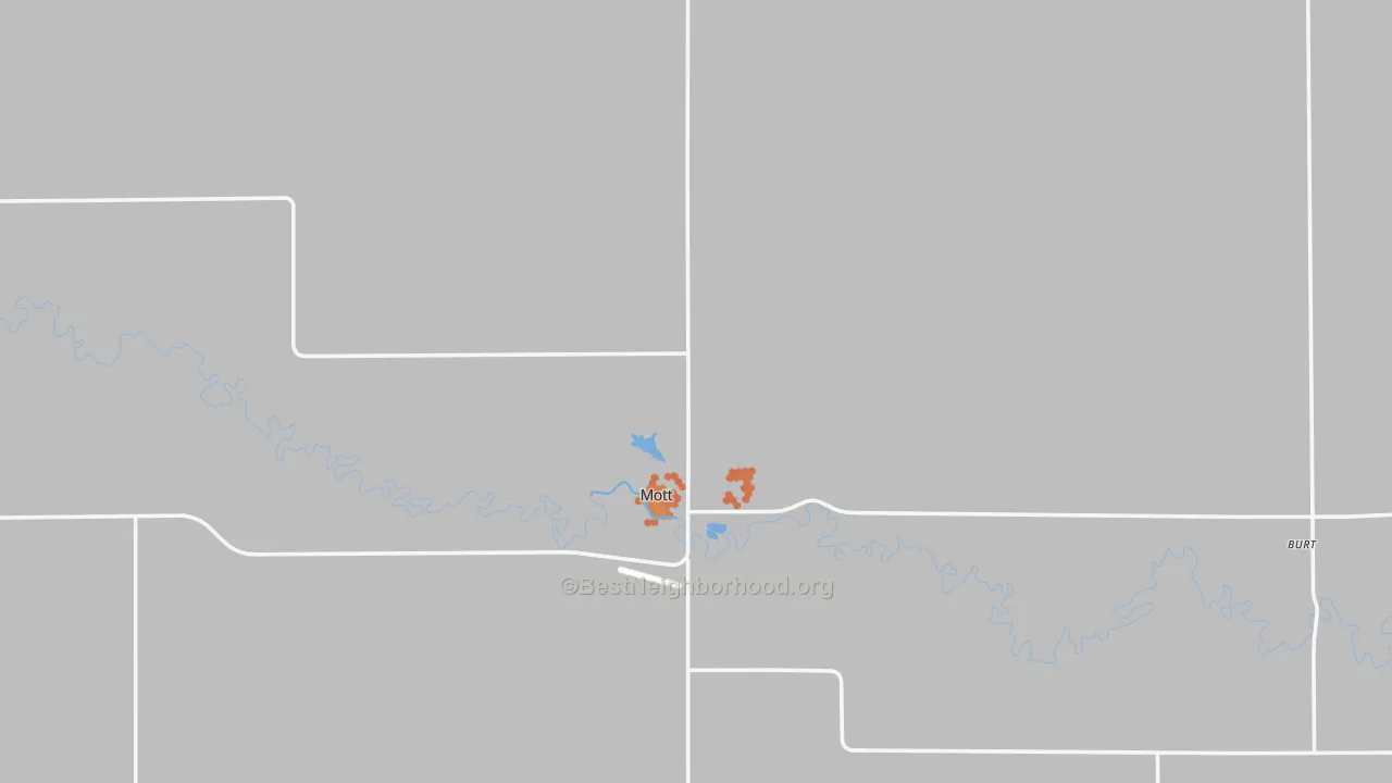 Bike Grade map of 58646, ND