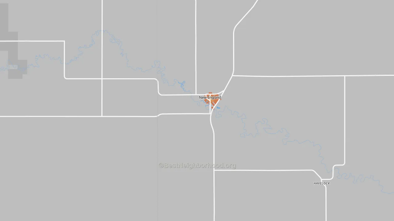 Bike Grade map of 58647, ND