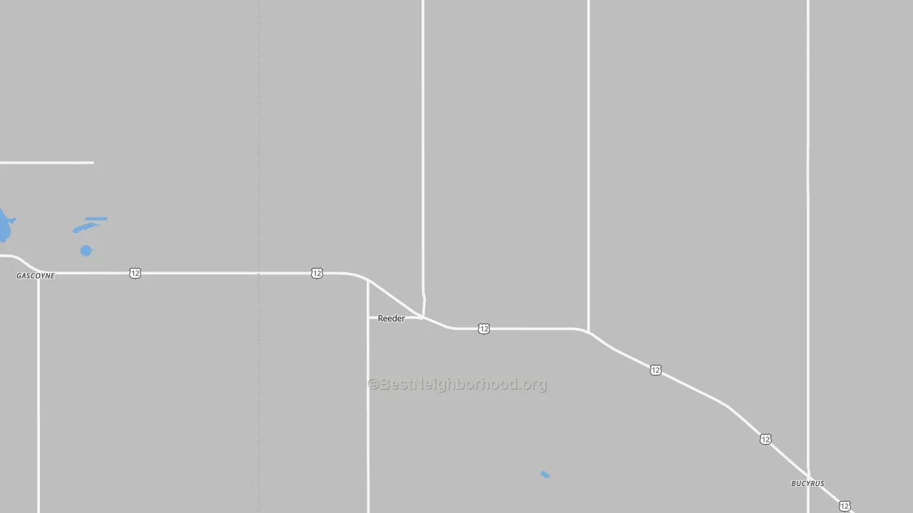 Bike Grade map of 58649, ND