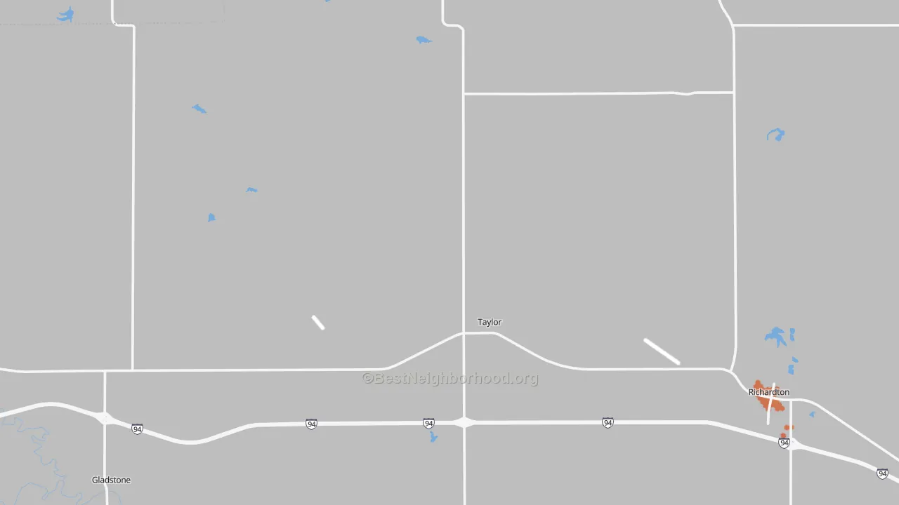 Bike Grade map of 58656, ND