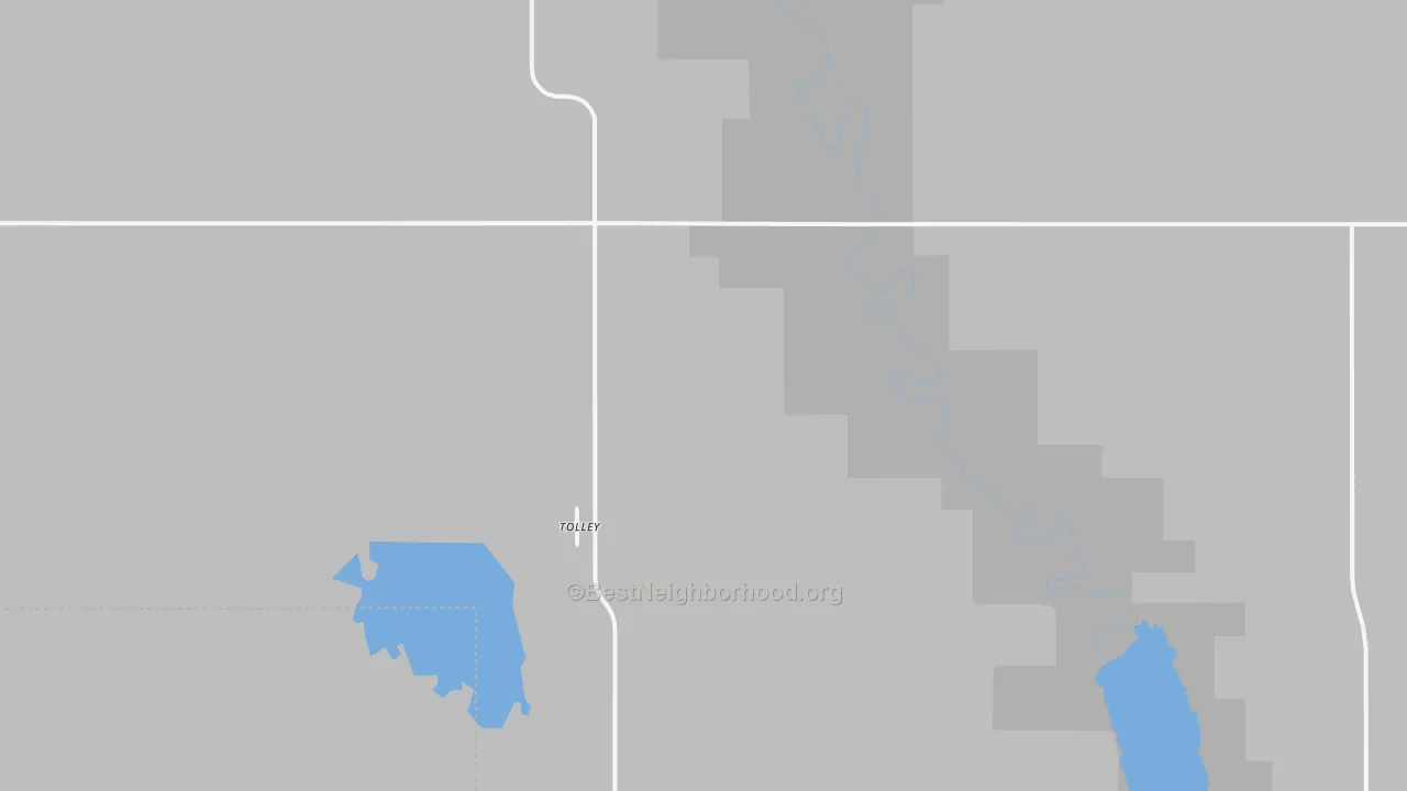 Bike Grade map of 58787, ND
