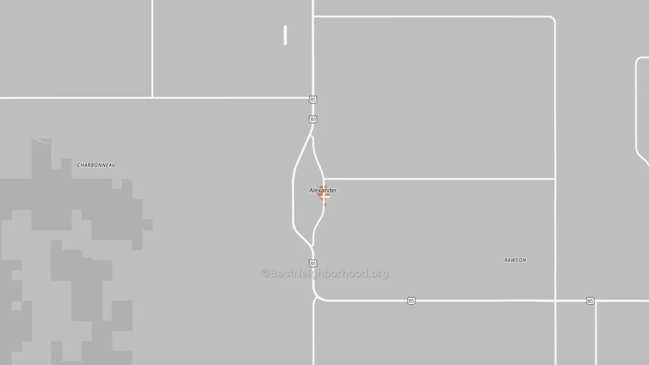 Bike Grade map of 58831, ND