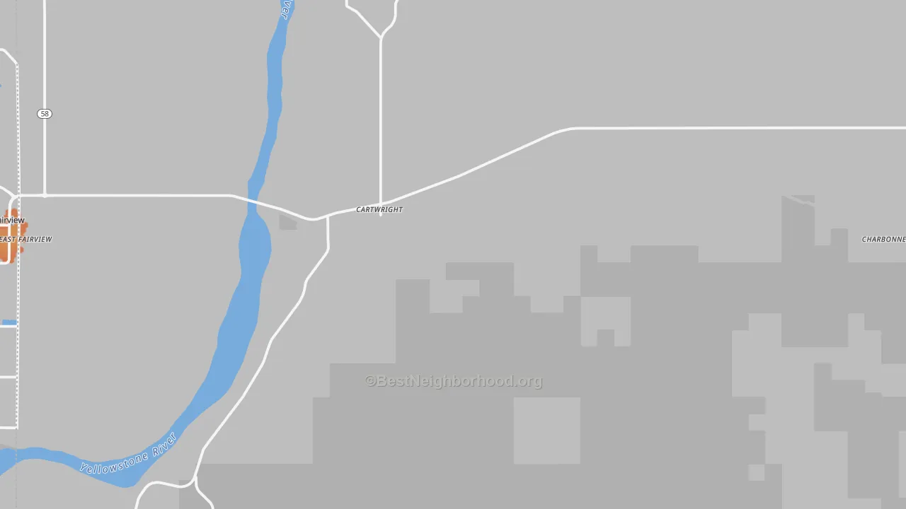 Bike Grade map of 58838, ND