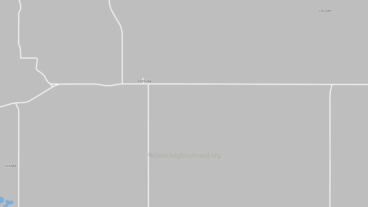 Bike Grade map of 58844, ND