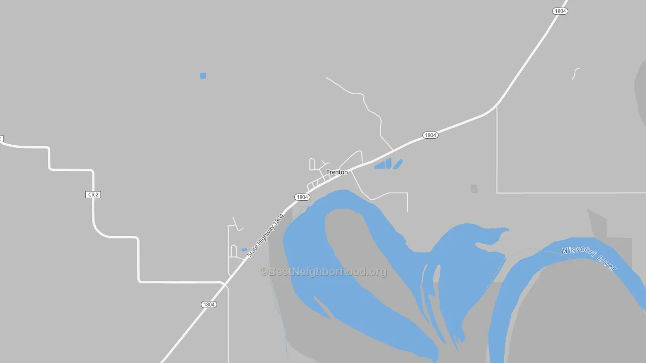 Bike Grade map of 58853, ND