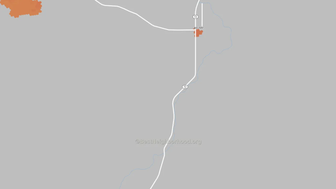 Bike Grade map of 59008, MT