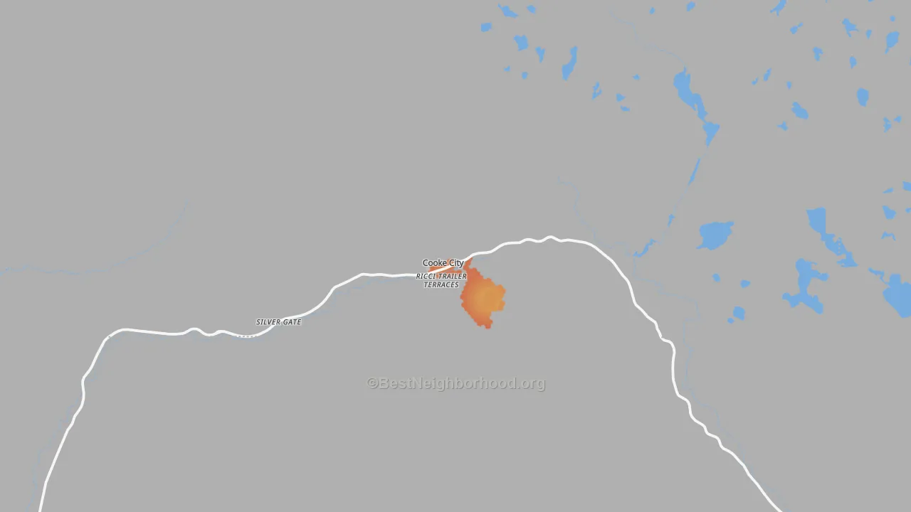 Bike Grade map of 59020, MT