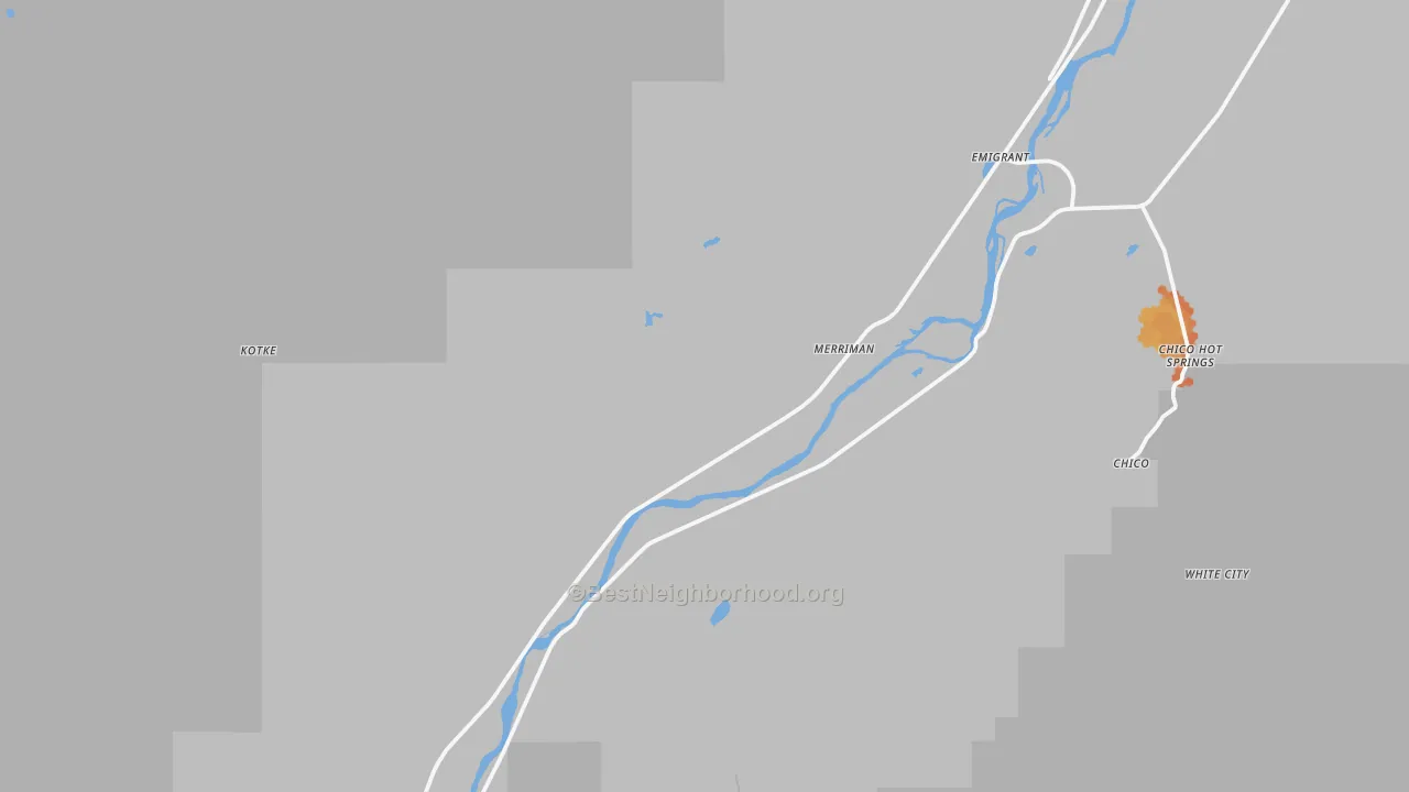 Bike Grade map of 59027, MT