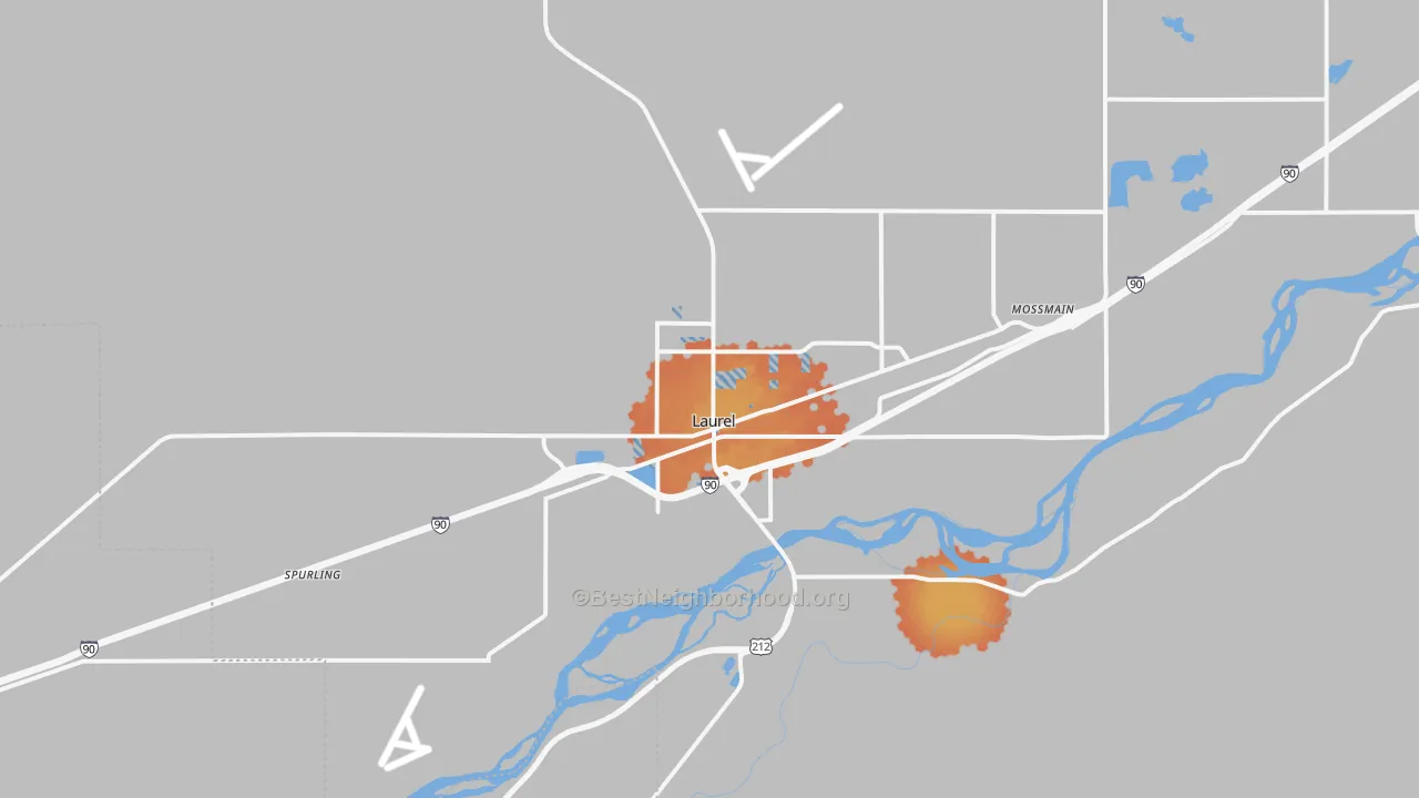 Bike Grade map of 59044, MT