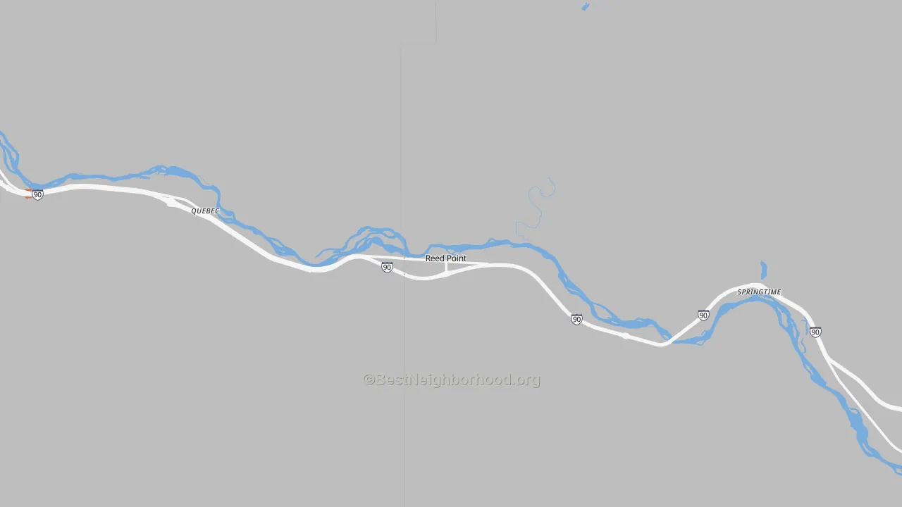 Bike Grade map of 59069, MT
