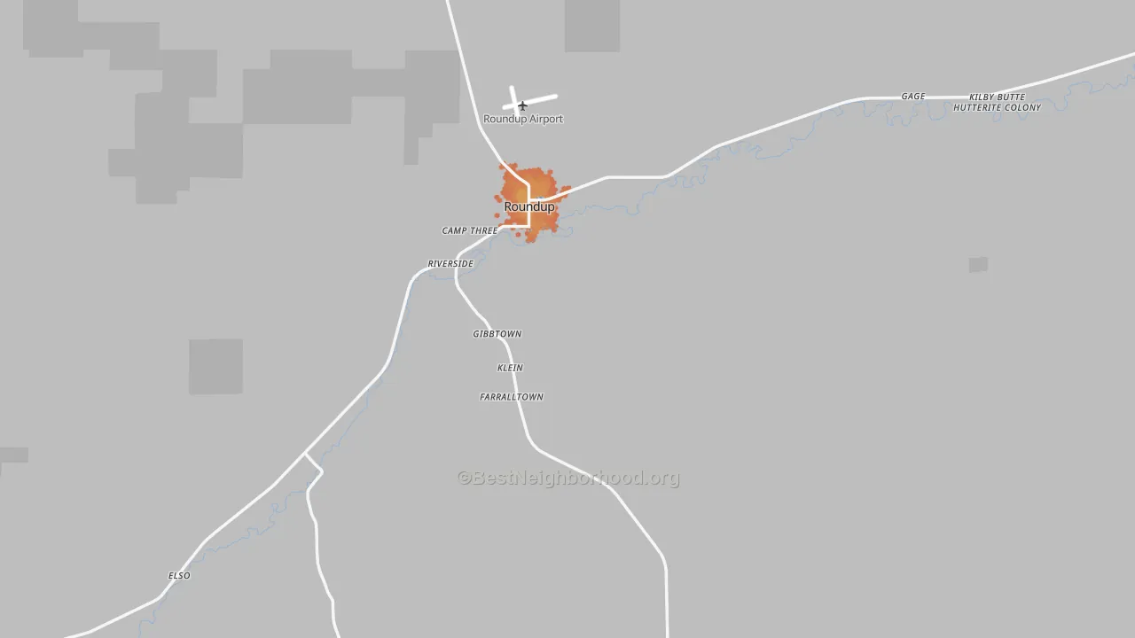 Bike Grade map of 59072, MT