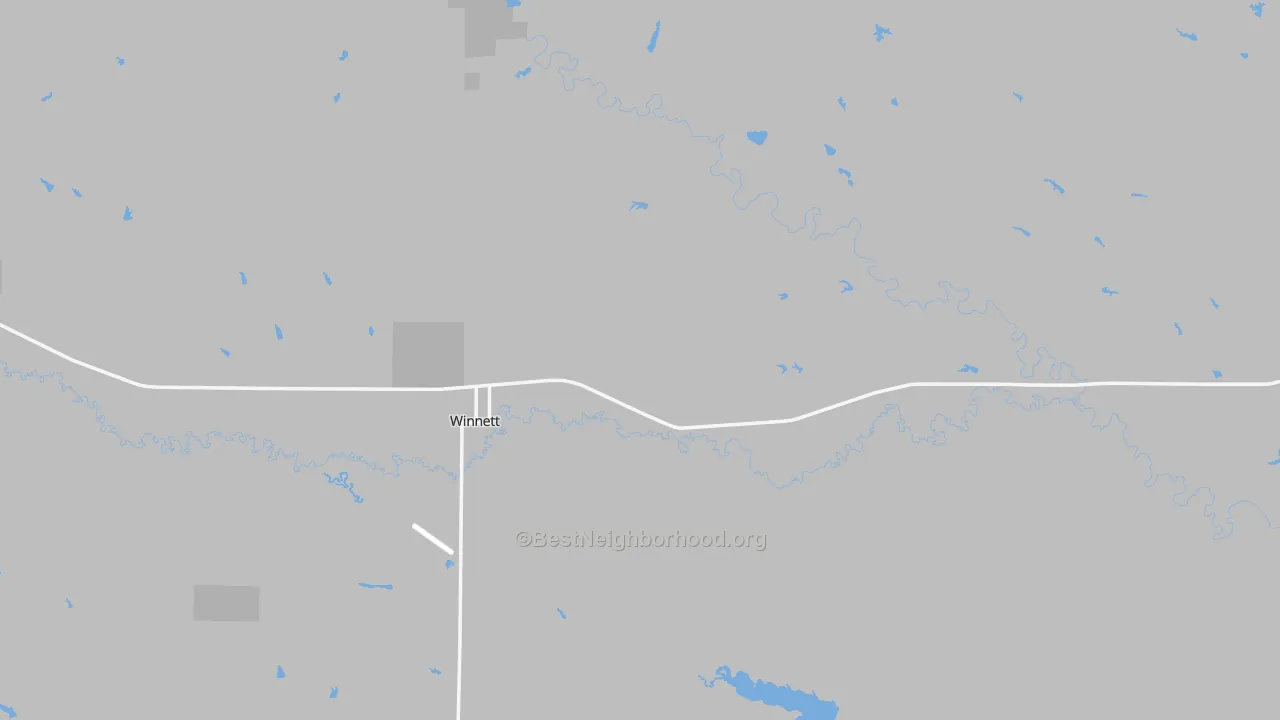 Bike Grade map of 59087, MT