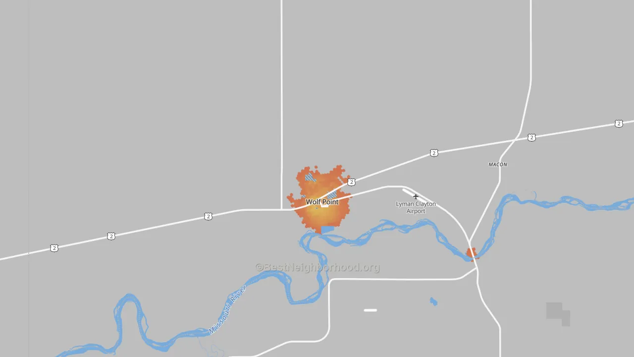 Bike Grade map of 59201, MT