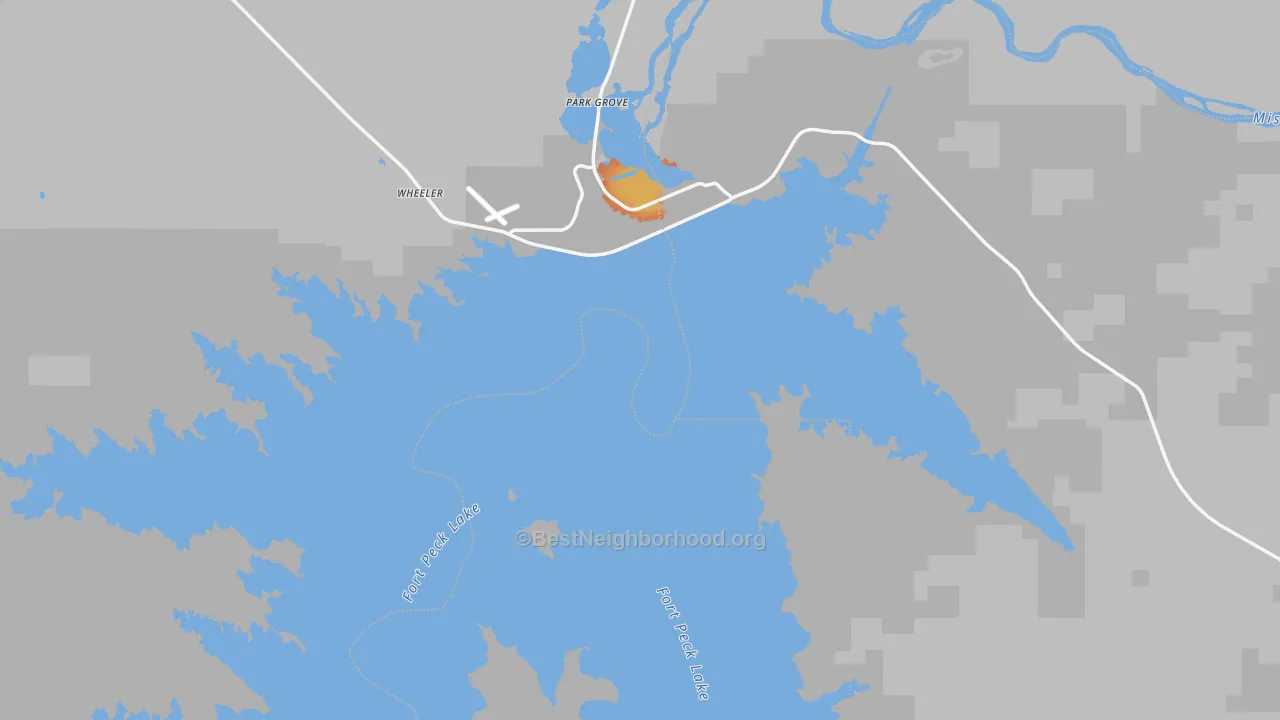 Bike Grade map of 59223, MT