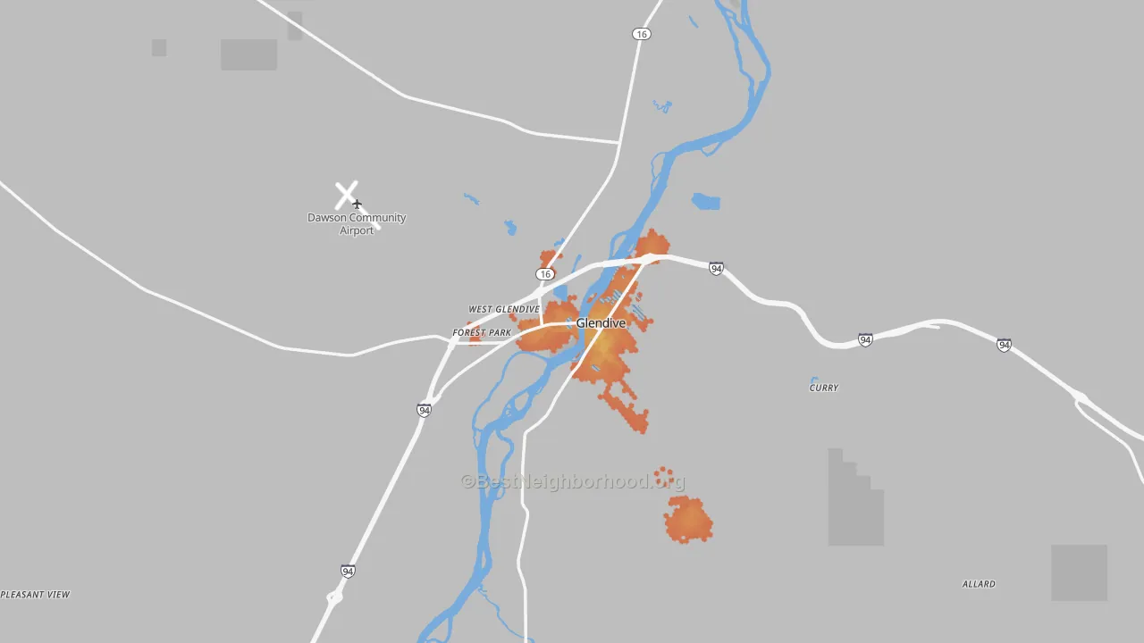 Bike Grade map of 59330, MT