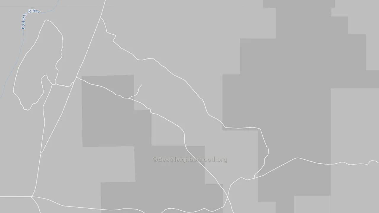 Bike Grade map of 59345, MT