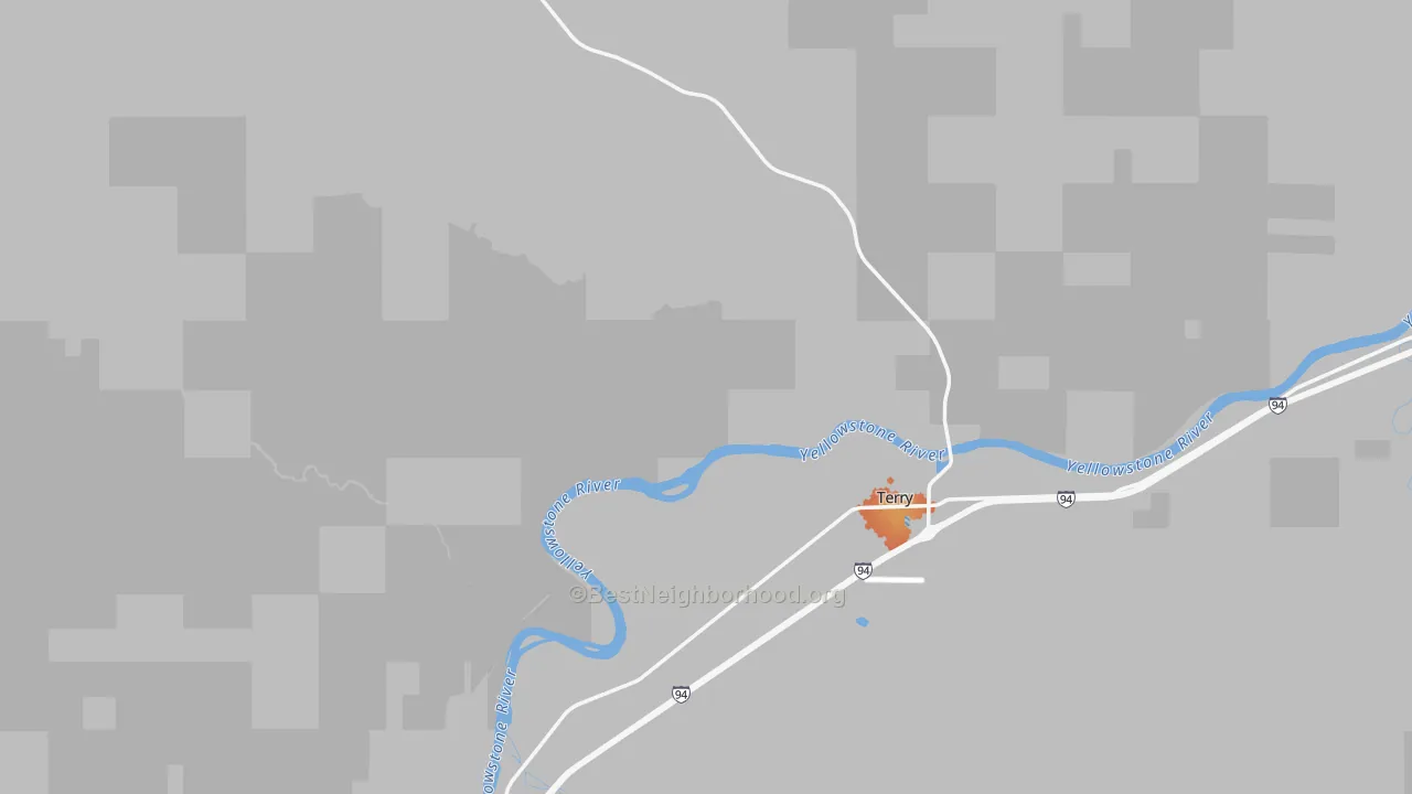 Bike Grade map of 59349, MT
