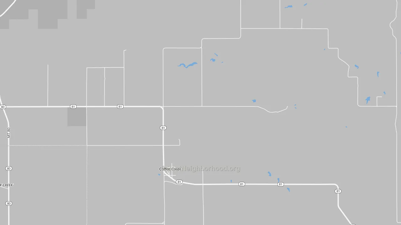 Bike Grade map of 59424, MT
