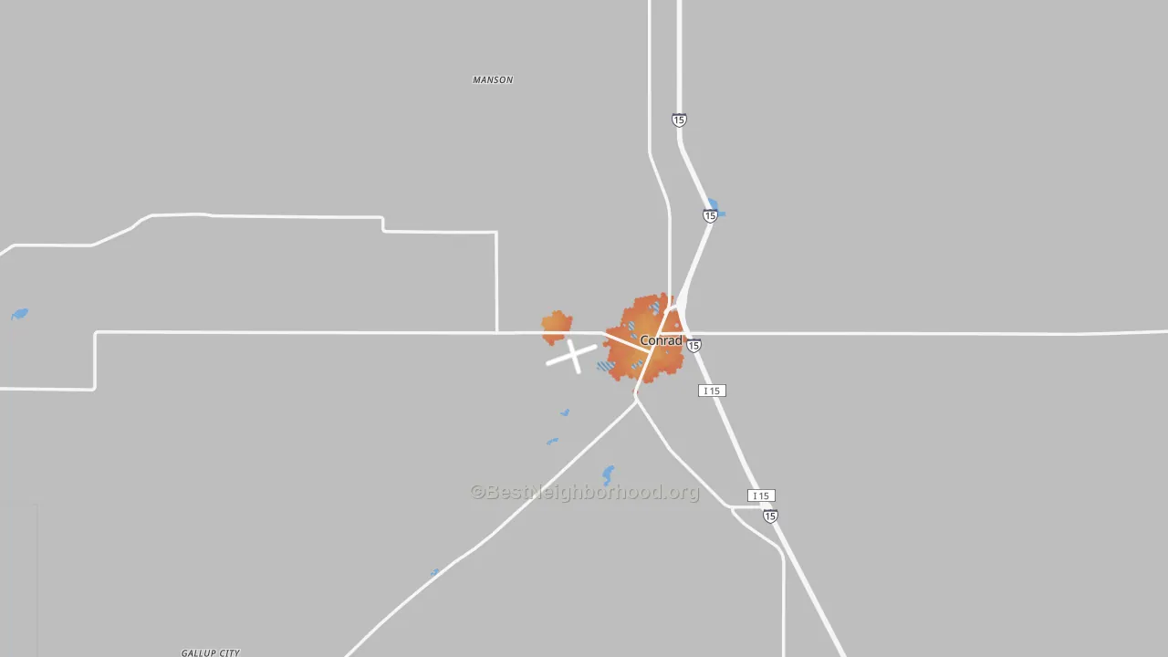 Bike Grade map of 59425, MT
