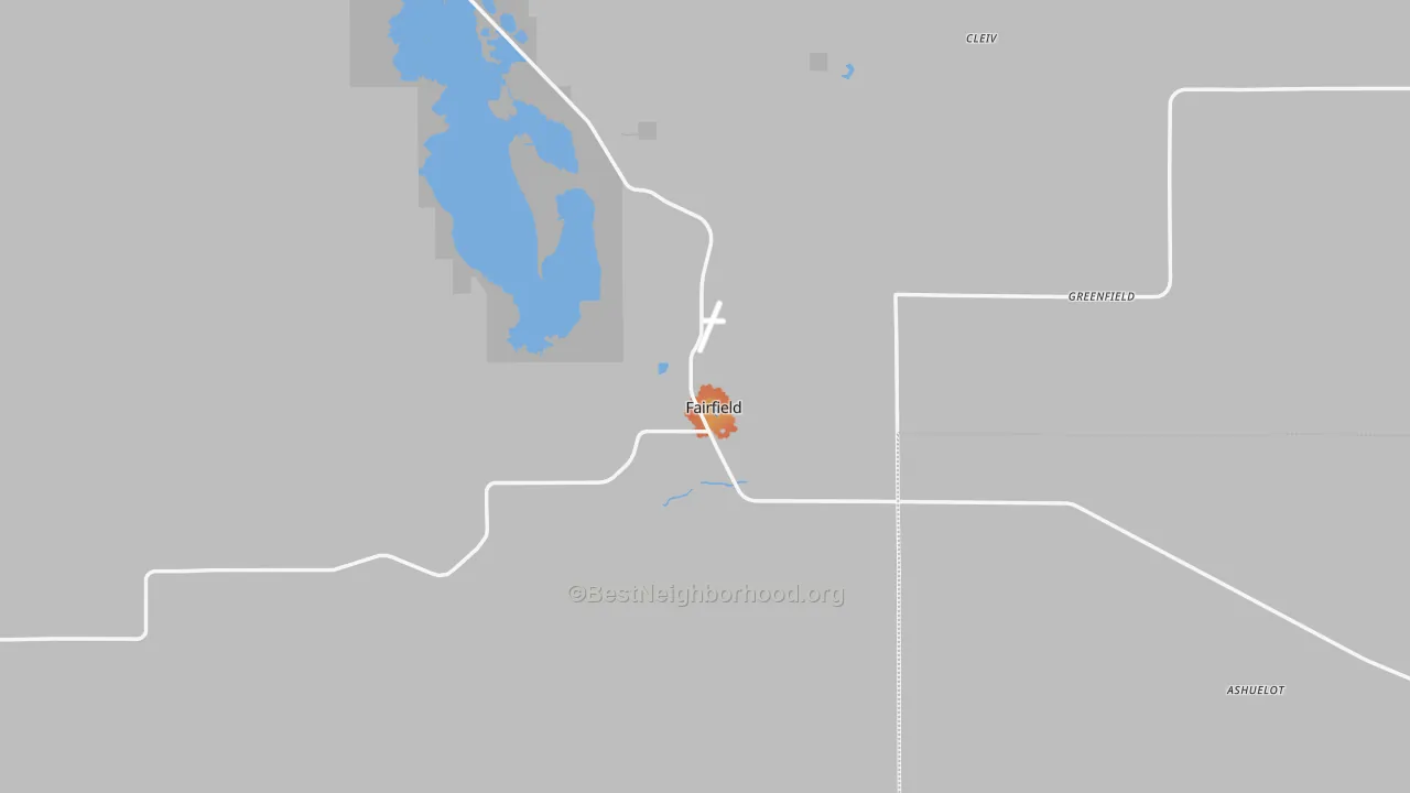 Bike Grade map of 59436, MT