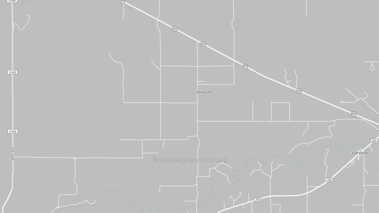 Bike Grade map of 59443, MT