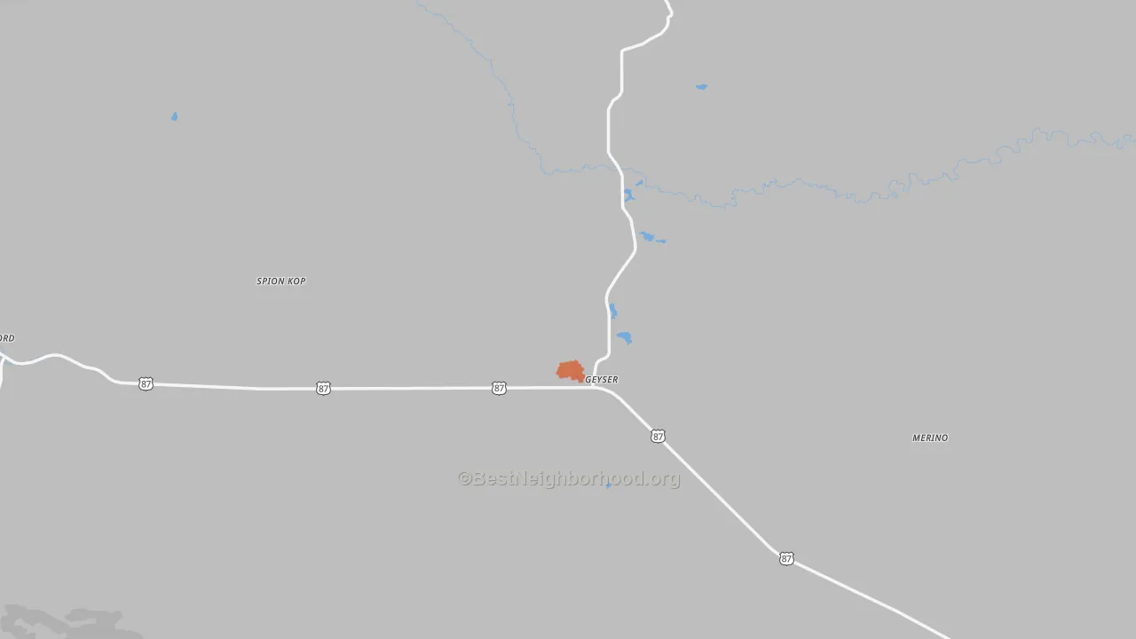 Bike Grade map of 59447, MT