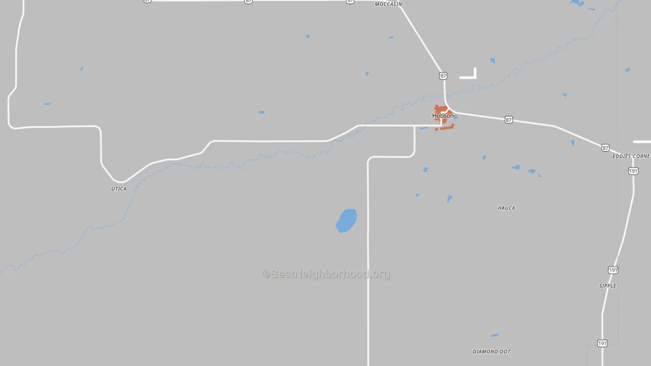 Bike Grade map of 59452, MT