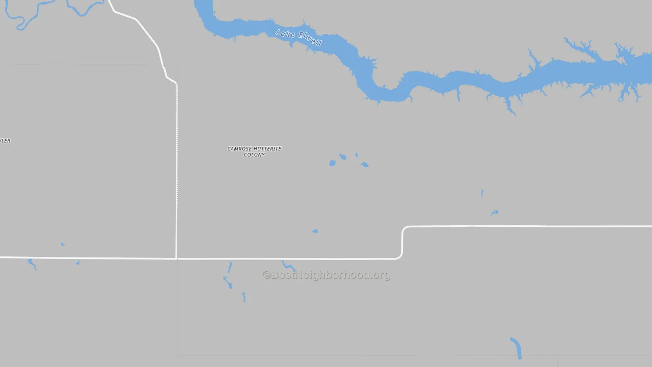 Bike Grade map of 59456, MT