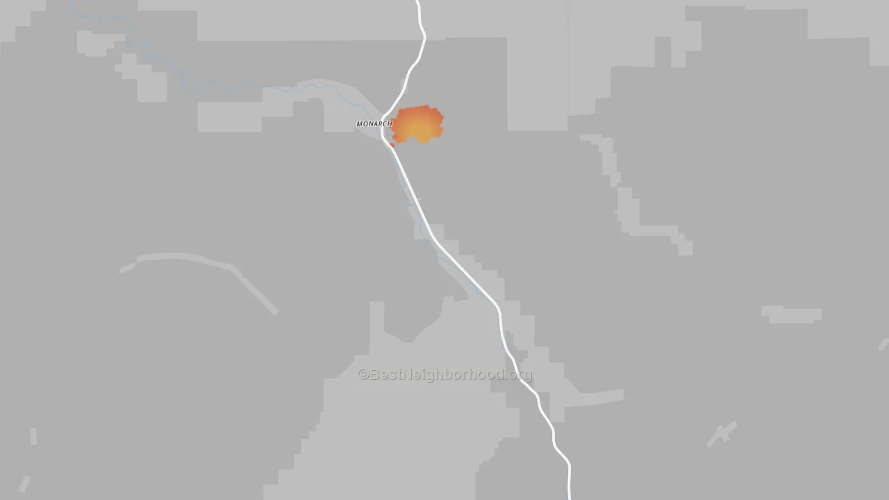Bike Grade map of 59463, MT