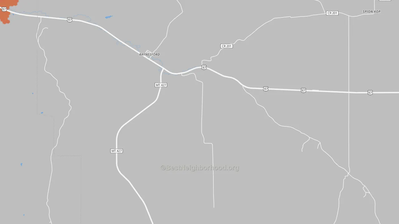 Bike Grade map of 59469, MT